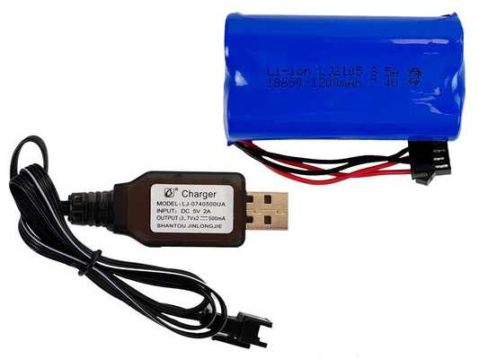 Auto Terenowe Zdalnie Sterowane 1:14  2.4G RC Czerwone Duże Koła