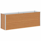 Podniesiona rabata ogrodowa 195 x 50 x 68 cm Stal Galwanizowana