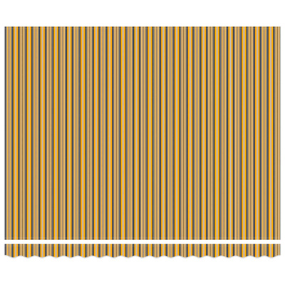 Markiza zwijana Żółty i Szary 400 × 300 cm Canvas i Aluminium