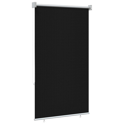 Roleta zewnętrzna 90% blokada UV Czarny 80 x 140 cm HDPE