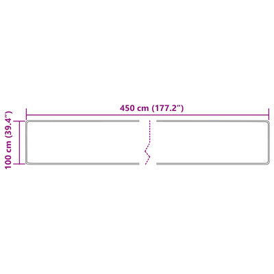 Chodnik dywanowy MARSA Wielokolorowe 100 x 450 cm