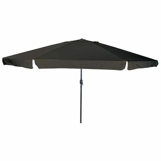 Parasolka ogrodowa Czarny 394 x 394 x 248 cm Poliester i Stal