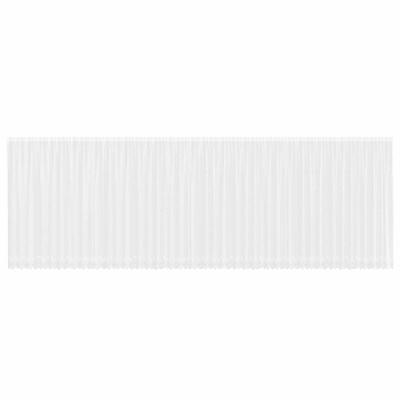 Firanka Koronkowa z zasłonami Biały 240 x 1200 cm Poliester