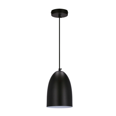 Icaro lampa wisząca czarny 1X40W E27 klosz czarny 31-09616
