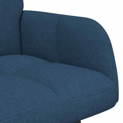 Sofa dwuosobowa niebieski 115 x 61 x 87 cm tkanina