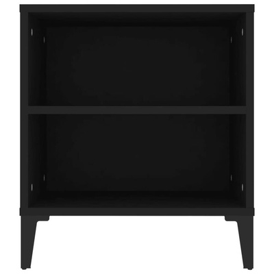 Szafka pod TV, czarna, 102x44,5x50 cm, materiał drewnopochodny vidaXL