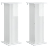 Stojak na rośliny 2 pcs Biały wysoki połysk 30,5 x 30 x 80,5 cm
