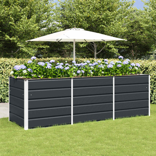 Donica Antracyt 240 x 80 x 75 cm Stal
