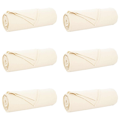 Koce narzutowe 6 pcs Kremowy 280 x 210 cm Polar
