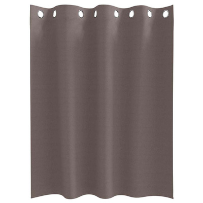 Firany blackout z kółkami 2 pcs Ciemny brąz 140 x 140 cm