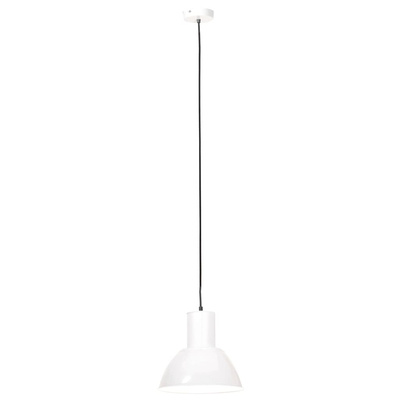 Lampa wisząca, 25 W, biała, okrągła, 28,5 cm, E27