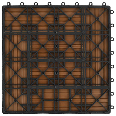 Płytka Tarasowa 11 pcs Drewno tekowe 30 x 30 cm