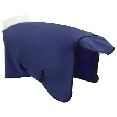 Koc dla Koni Granatowy 145 cm Polarowy fleece