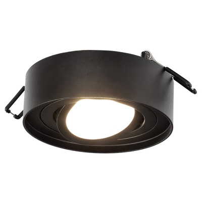 Punktowa oprawa sufitowa wpuszczana SKAND 1 MINI Black IP20 okrągła czarna EDO777127 EDO Solutions