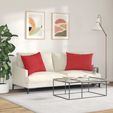 Poduszki na sofę 2 pcs Czerwony 70 x 50 cm tkanina