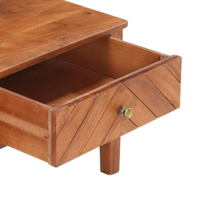vidaXL Szafka pod TV, 110x40x41 cm, lite drewno akacjowe