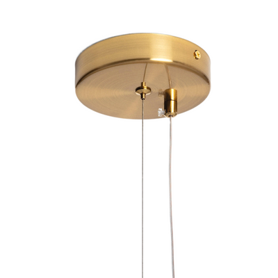 Lampa wisząca szklana ?33 cm 7W bursztynowa Abruzzo Chino