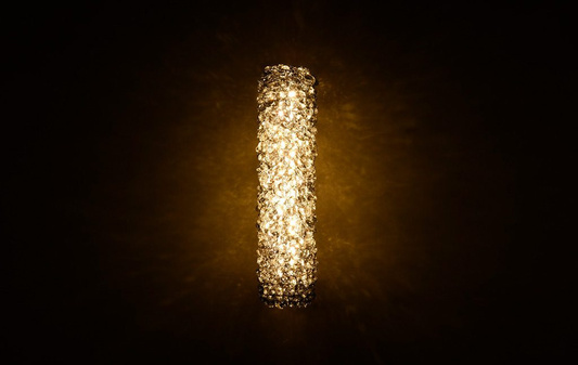 Designerska Lampa ścienna  czarna Swarovski Adani AD217