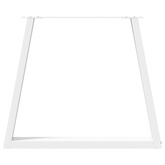 Nogi do stołu jadalnego w kształcie litery V 2 szt. Białe 80x(72-73,3) cm Stal