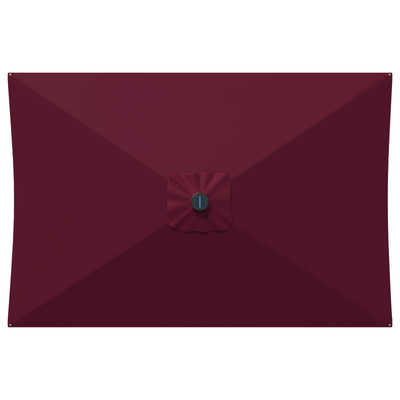 Parasol ogrodowy z oświetleniem LED i podstawą 200 x 300 cm