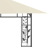 Altana ogrodowa z moskitierą, 4x3x2,73 m, kremowa, 180 g/m?