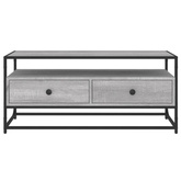 Szafka pod TV, szary dąb sonoma, 100x35x45 cm vidaXL