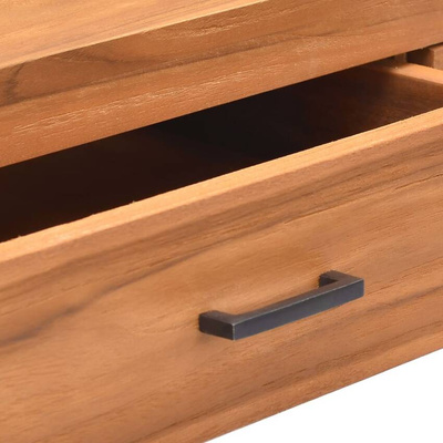 vidaXL Biurko z 2 szufladami, 100x40x75 cm, drewno tekowe model standard