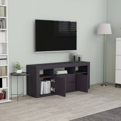 vidaXL Szafka pod TV, szara, 120x30x50 cm, materiał drewnopochodny