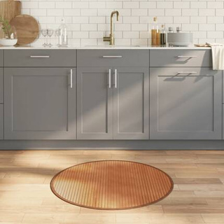 vidaXL Dywan okrągły, naturalny, 80 cm, bambusowy