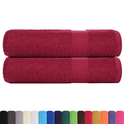 Ręczniki do rąk, FROGN, 2 szt., Bordeaux 50x100 cm, 360 g/m?