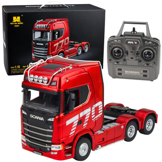 Ciągnik Siodłowy Scania Zdalnie Sterowany RC Huina 1501 Czerwony 1:18