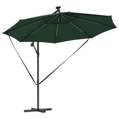 Parasol plażowy Ze LED Lights Zielony 294 x 294 x 248 cm