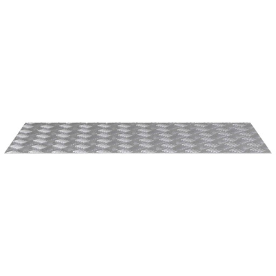 Stopień Prostokątny 4 pcs Srebrny 100 x 50 cm Aluminium
