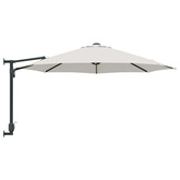 Parasolka ogrodowa piaskowy 248 x 248 x 148 cm Poliester i Stal
