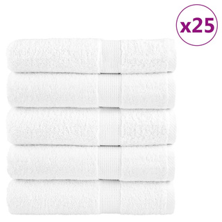 Ręczniki premium, SOLUND, 25 szt., białe, 70x140 cm, 600 g/m?