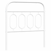 Metalowe wymienne wezgłowie, białe, 80 cm