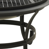 Palenisko i grill 2-w-1, z pogrzebaczem, 56x56x49 cm, stal vidaXL