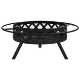 vidaXL Palenisko z pogrzebaczem, 70 cm, XXL, stal