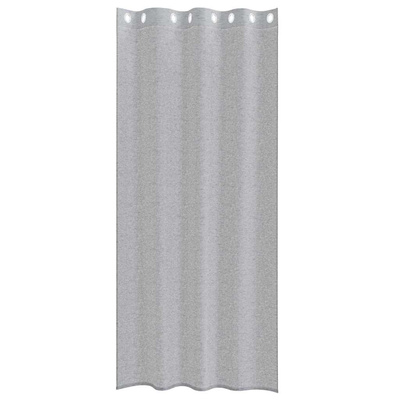 Firany Voile 2 pcs Ciemnoszary 245 x 140 cm Poliester