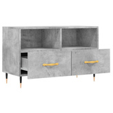 vidaXL Szafka pod TV, szarość betonu, 80x36x50 cm wariant 4