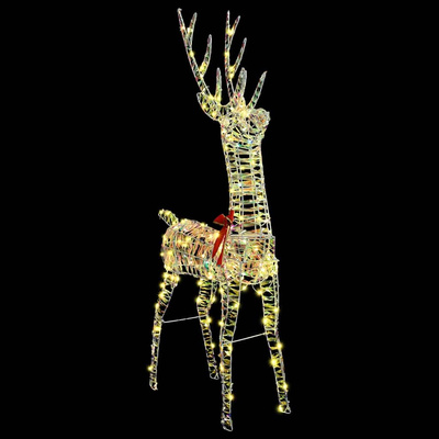 3D Renifer 140 LED Ciepła biel 128 cm PET