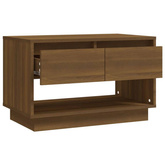 vidaXL Szafka pod TV, brązowy dąb 70x41x44 cm materiał drewnopochodny