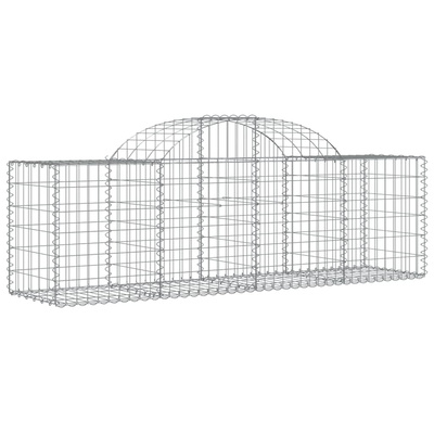 Kosze gabionowe, 20 szt, 200x50x60/80 cm, galwanizowane żelazo