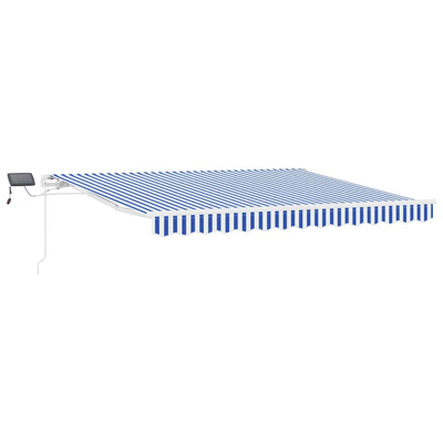 Markiza zwijana Ze LED Lights Niebieski i biały 350 x 250 cm