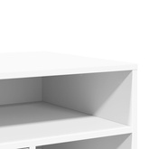 Szafka pod drukarkę, z kółkami, biała, 60x50x67 cm