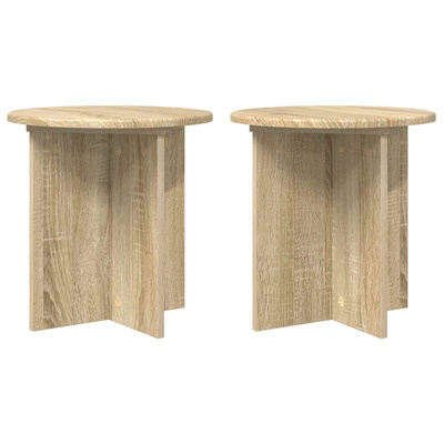 Stojak na rośliny 2 pcs dąb Sonoma 40 x 40 x 40 cm