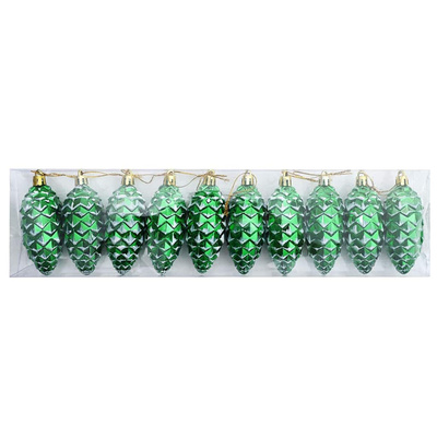 Choinkowa Bombka Szyszka 40 pcs Zielony Z tworzywa sztucznego