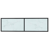 vidaXL Szafka pod TV, biały marmur, 140x40x40,5 cm, szkło hartowane