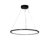Lampa Biurowa Wisząca okragła Panel LED 36W Czarna Ramka Abruzzo Biuro