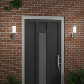 Zewnętrzna lampa ścienna 2 pcs Srebrny 15 x 7,5 x 33 cm